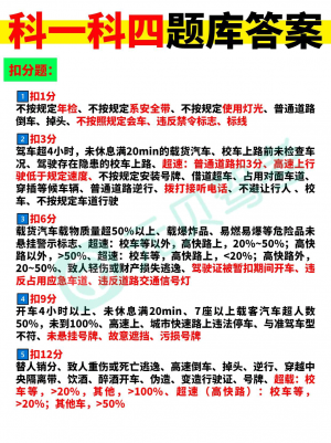 科一科四技巧大合集,学员速速收藏好!