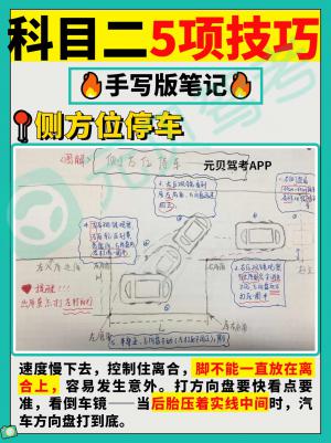 科目二5项全流程细节,5张图搞定倒库侧方!